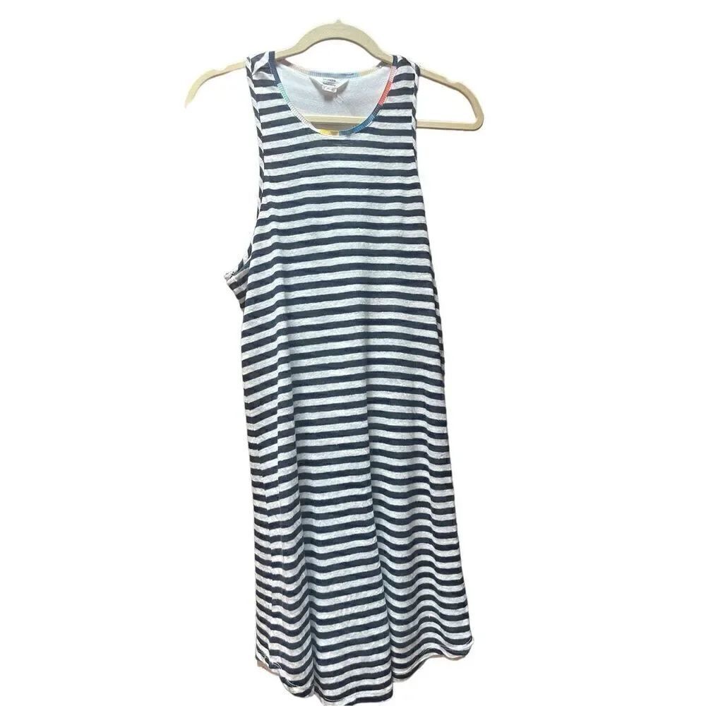 Splendid X Margherita tank dress navy stripe Med